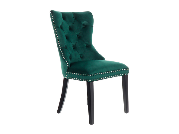 krzesło zielony Charlot, Kolor wybarwienia ciemny zielony/czarny, 209204