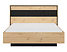 łóżko 160 z pojemnikiem Pont, Kolor wybarwienia dąb artisan/czarny mat, 210277