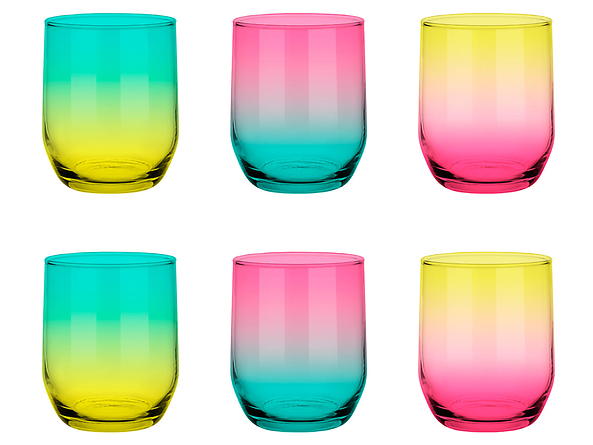 kpl. 6 szklanek Colorful, 210552