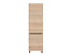 szafka wysoka z szufladami  Sole L6, Kolor korpusów czarny, Kolor frontów dąb halifax natura, 210965
