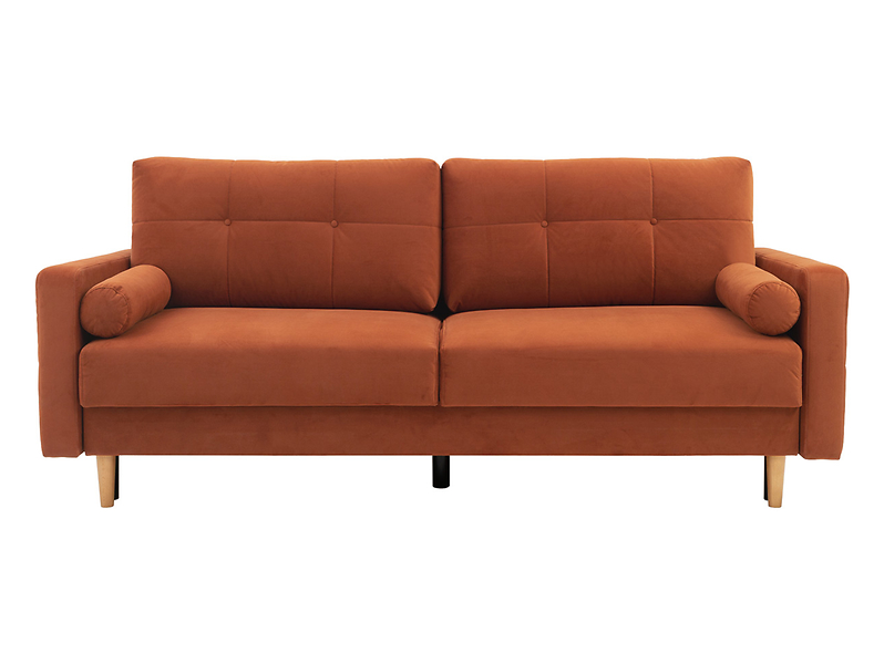 sofa trzyosobowa Torent rozkładana pomarańczowa, 213865