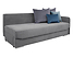 sofa Wow, Tkanina Solo 262 Blue/ Kronos 5 Blue/ Solo 266 Grey/ Dot 95 Grey, 215146