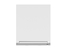 szafka górna z okapem Iris, Kolor korpusów biały alpejski, Kolor frontów biały super mat, 215708