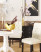 Komoda z 6 szufladami MDF metalowe uchwyty sypialnia salon czarna, 2178664