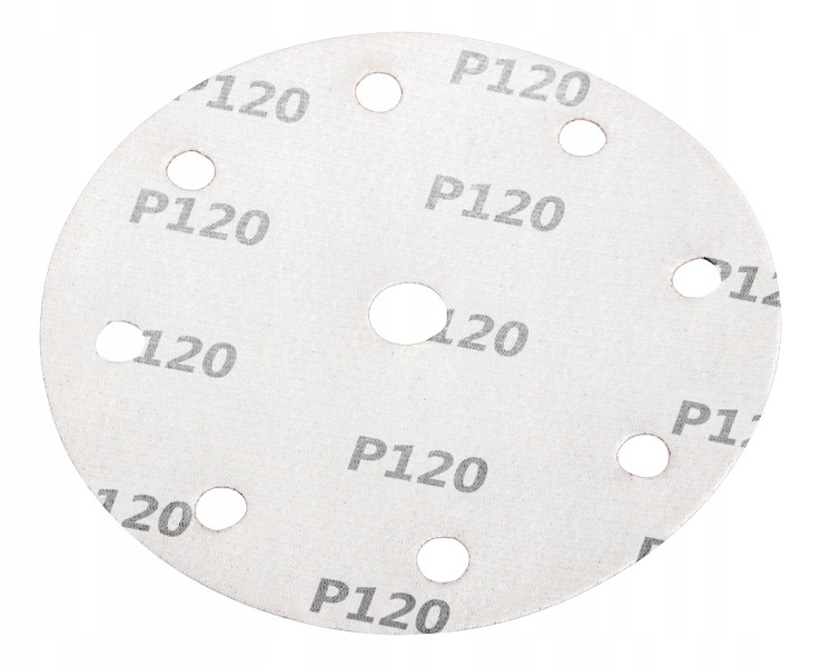 Krążki ścierne papier ścierny na rzep 150mm, P120, 5szt. NEO, 2193470