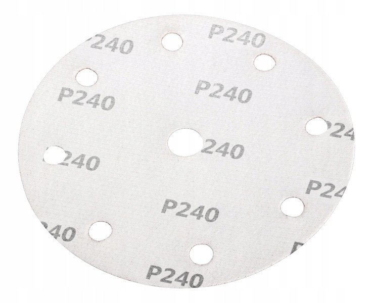 Krążki ścierne papier ścierny na rzep 150mm, P240, 5szt. NEO, 2193479