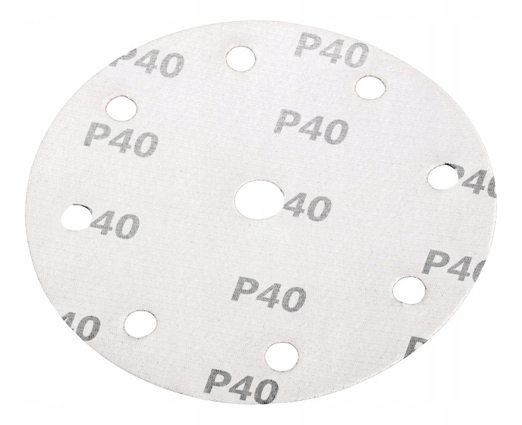 Krążki ścierne papier ścierny na rzep 150mm, P40, 5szt. NEO, 2193515