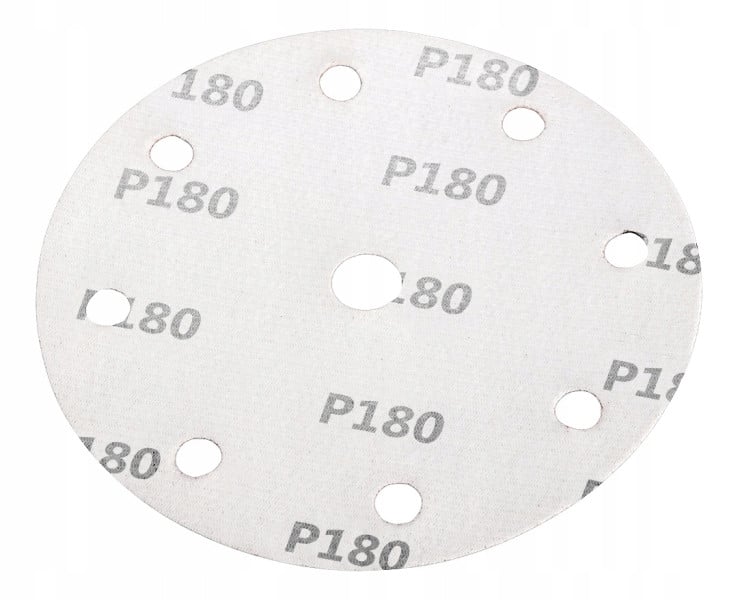 Krążki ścierne papier ścierny na rzep 150mm, P180, 5szt. NEO, 2193524
