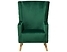 Fotel uszak welurowy zielony ONEIDA, 220034