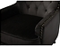 Fotel welurowy czarny VIBORG II, 220315