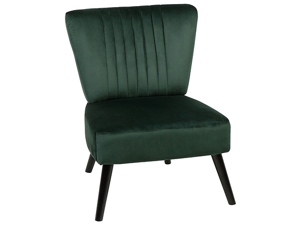 Fotel welurowy zielony VAASA, 220334