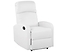Fotel rozkładany ekoskóra LED z ładowarką biały VIRRAT, 220426