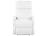 Fotel rozkładany ekoskóra LED z ładowarką biały VIRRAT, 220431