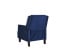 Fotel rozkładany welurowy niebieski EGERSUND, 220458