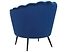 Fotel welurowy ciemnoniebieski LOVIKKA, 220508