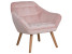 Produkt: Fotel welurowy różowy KARIS