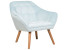 Produkt: Fotel welurowy jasnoniebieski KARIS