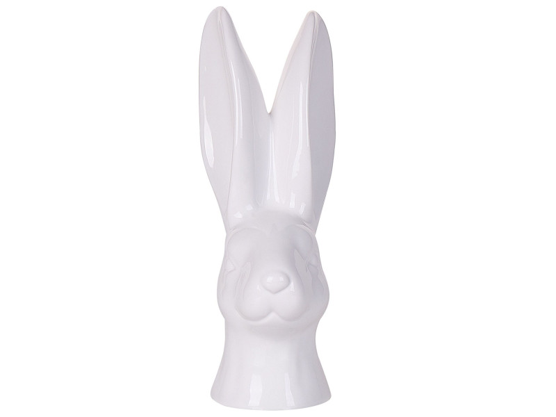 Figurka głowa królika biała GUERANDE, 221919