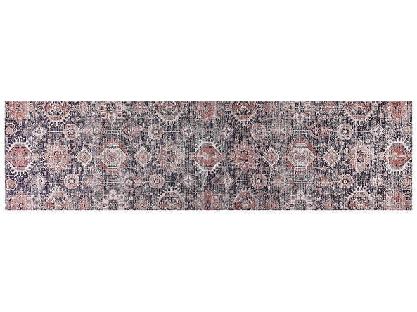 Dywan bawełniany 80 x 300 cm niebiesko-czerwony KURIN, 222385