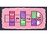 Dywan dziecięcy gra w klasy 80 x 150 cm różowy HONAZ, 222422