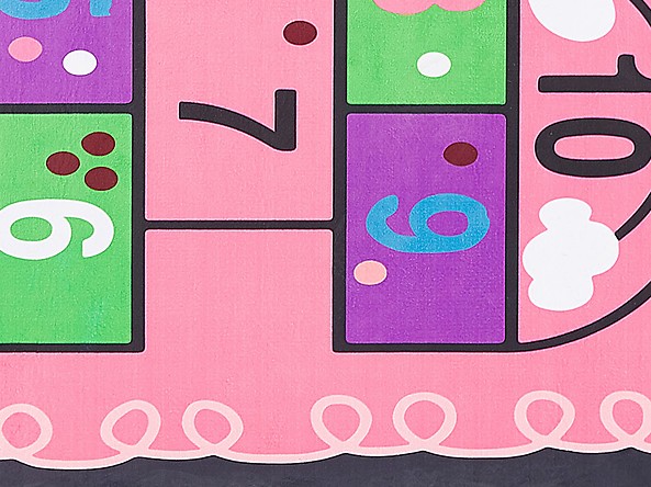 Dywan dziecięcy gra w klasy 80 x 150 cm różowy HONAZ, 222427