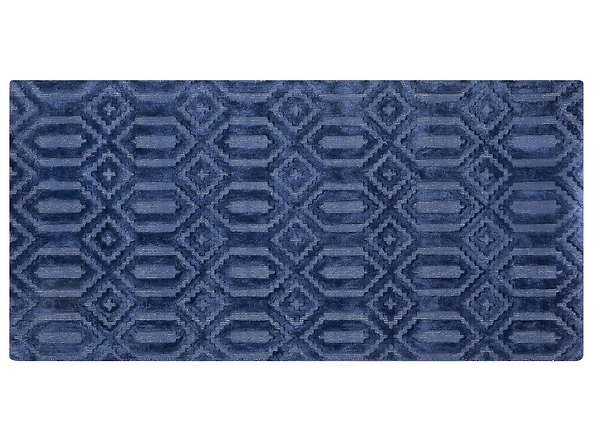 Dywan wiskozowy 80 x 150 cm niebieski ADATEPE, 222685