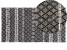 Dywan skórzany 80 x 150 cm czarny z beżowym FEHIMLI, 223031
