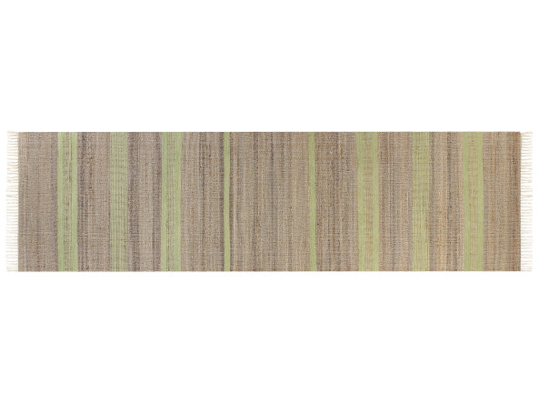 Dywan z juty 80 x 300 cm beżowo-zielony TALPUR, 223160