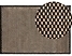 Dywan skórzany 140 x 200 cm czarno-beżowy GERCE, 224907