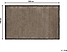 Dywan skórzany 140 x 200 cm czarno-beżowy GERCE, 224908