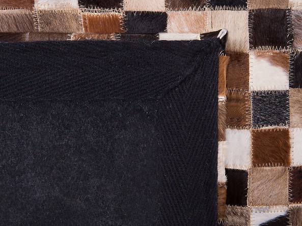 Dywan patchwork skórzany 160 x 230 cm wielokolorowy KONYA, 224962