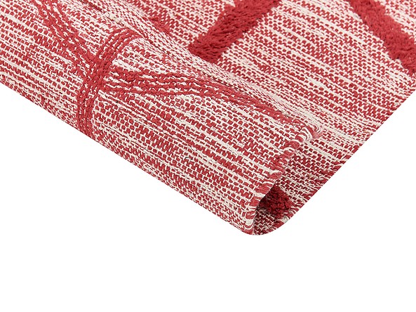 Dywan bawełniany 140 x 200 cm czerwony SIVAS, 225536