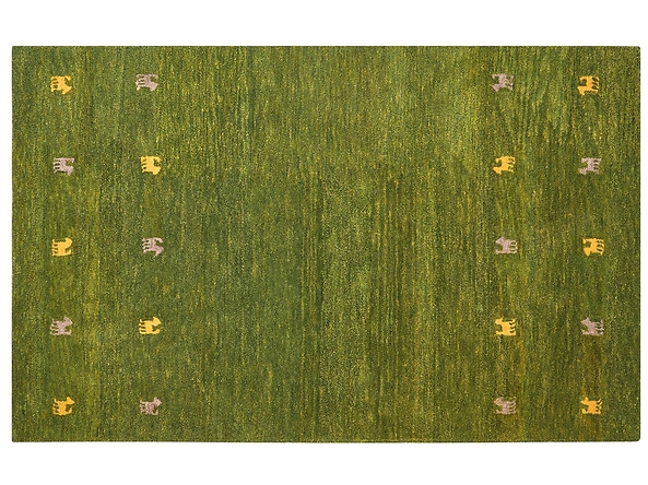 Dywan wełniany 140 x 200 cm zielony YULAFI, 226155