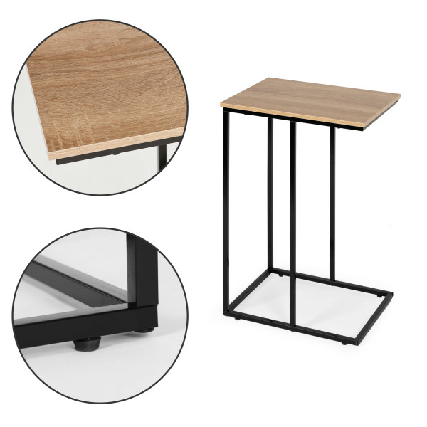 Mobilny stolik pomocniczy boczny pod laptopa metalowy stelaż, 2263020
