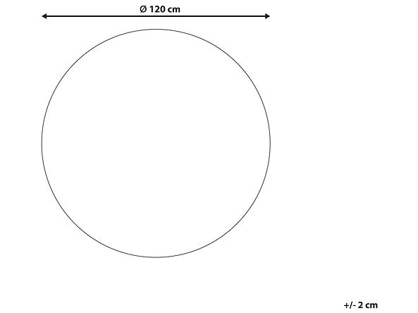 Dywan okrągły z juty ⌀ 120 cm czarny MENEMEN, 226346