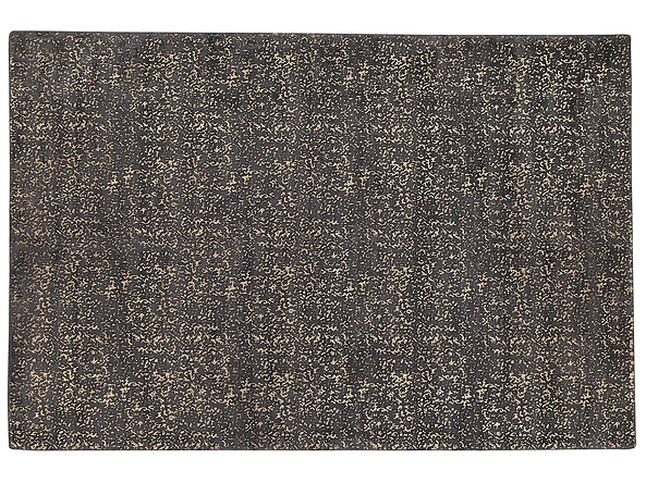 Dywan z wiskozy 160 x 230 cm szaro-złoty ESEL, 227182