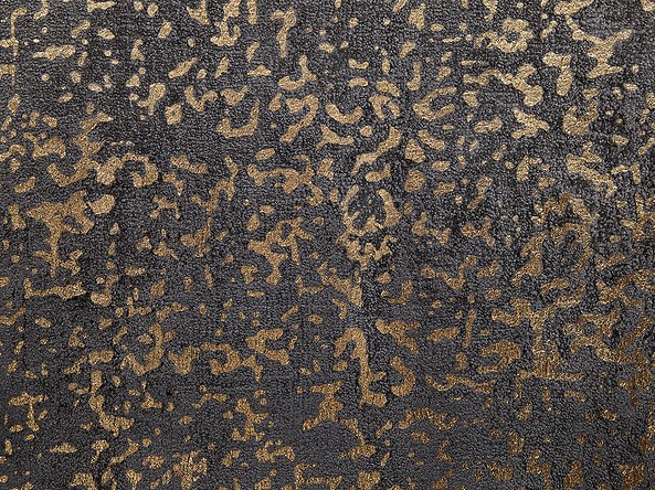 Dywan z wiskozy 160 x 230 cm szaro-złoty ESEL, 227186