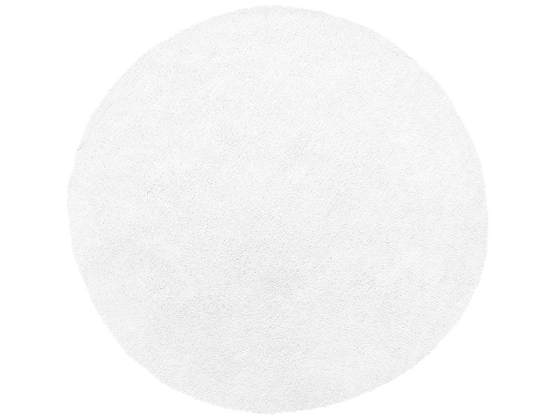 Dywan shaggy okrągły ⌀ 140 cm biały DEMRE, 227352