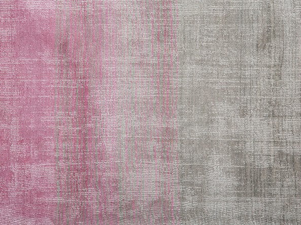 Dywan wiskozowy 160 x 230 cm różowo-szary ERCIS, 227447