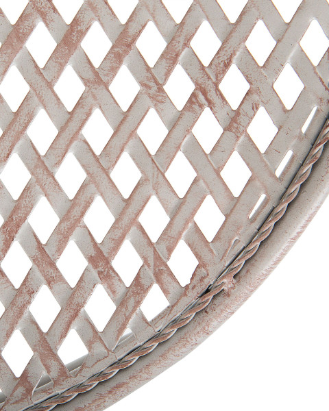 Zestaw 2 krzeseł balkon metal szary, 2278727