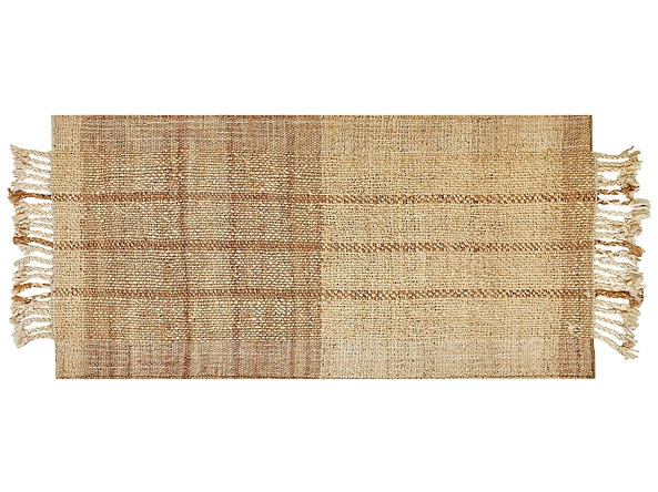 Dywan z juty 80 x 150 cm beżowy KARKIN, 228809