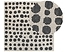Dywan wełniany 200 x 200 cm beżowo-czarny HAVRAN, 229311