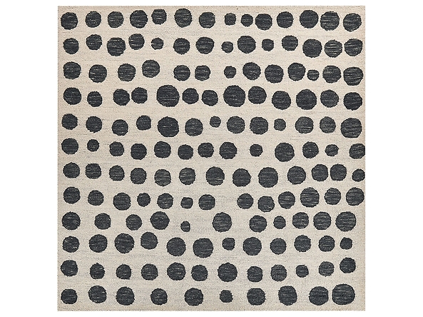 Dywan wełniany 200 x 200 cm beżowo-czarny HAVRAN, 229314
