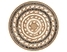 Dywan okrągły z juty ⌀ 140 cm beżowy GOYNE, 229691