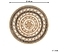 Dywan okrągły z juty ⌀ 140 cm beżowy GOYNE, 229692