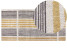 Dywan bawełniany 80 x 150 cm żółty z czarnym KATRA, 229729