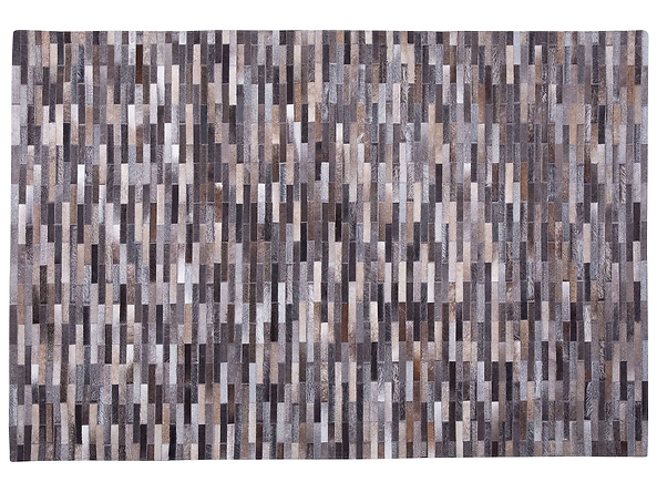 Dywan skórzany 140 x 200 cm szaro-brązowy AHILLI, 230167