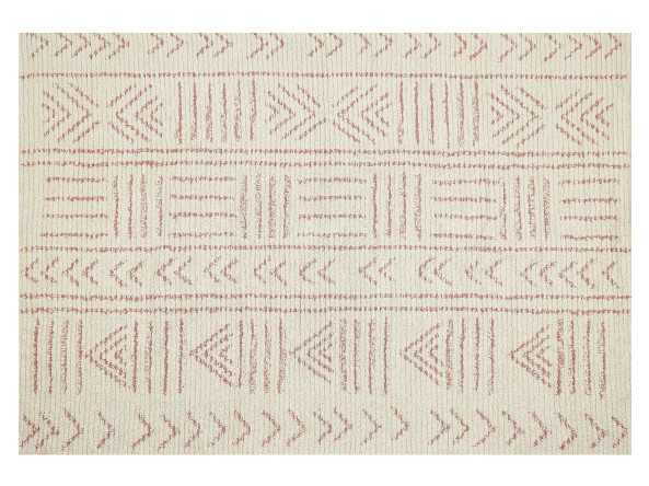 Dywan bawełniany 140 x 200 cm beżowo-różowy EDIRNE, 230231