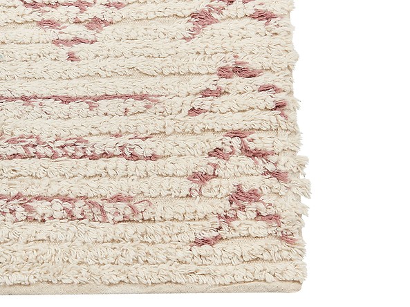Dywan bawełniany 140 x 200 cm beżowo-różowy EDIRNE, 230236