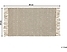 Dywan z juty 50 x 80 cm beżowy POZANTI, 230468